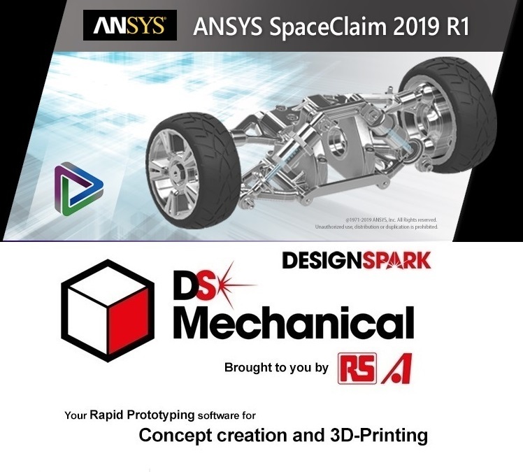 ANSYS SpaceClaim + DesignSpark Mechanical 2019 R1 x64 full