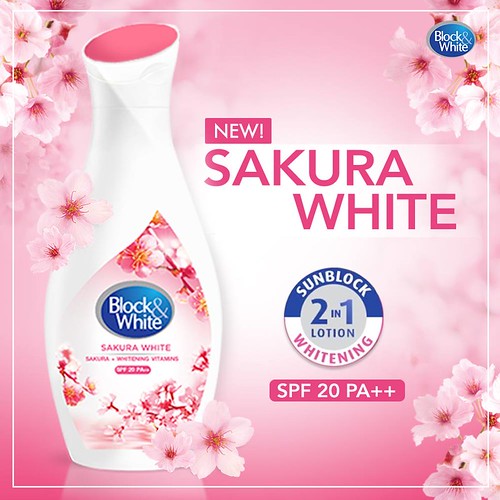 Block & White Sakura White 2 in 1 Lotion