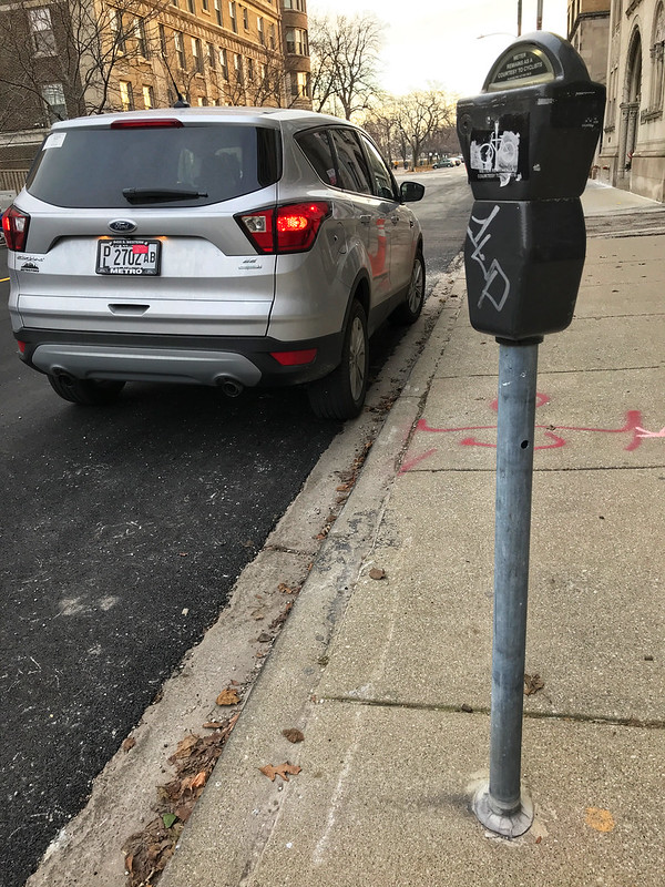 Repurposed parking meter