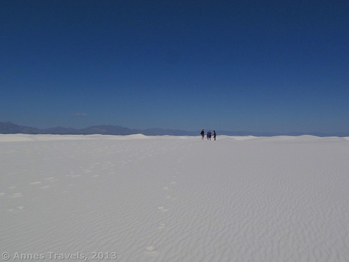On a hike in White Sand Dunes National Monument, New Mexico