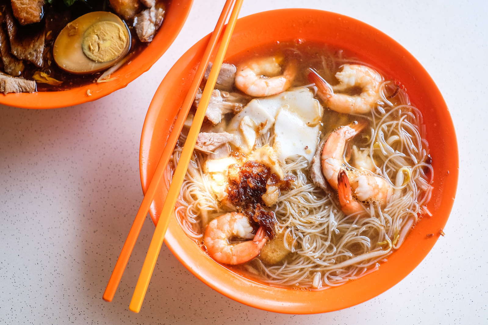 Traditional Famous Prawn Mee Top Shot