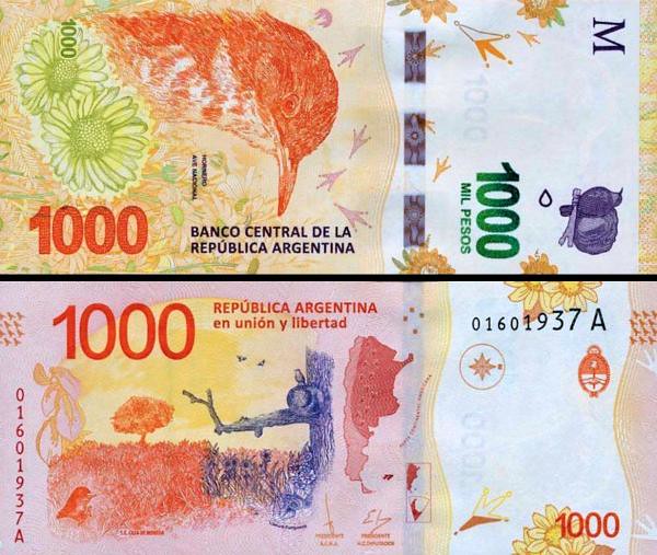 1000 Pesos Argentína 2017 P366