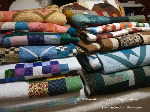 Quilts Donated at Cary Quilting Co