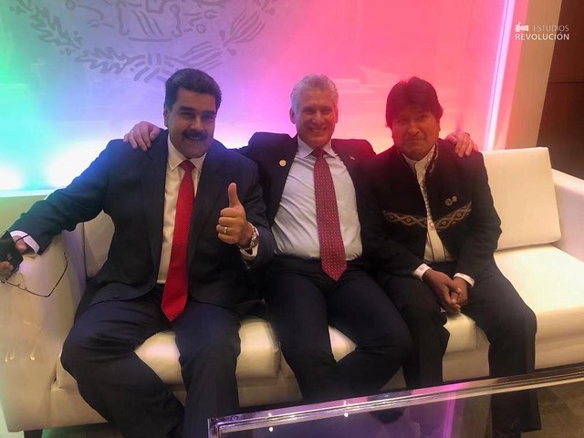 NicolÃ¡s Maduro, DÃ­az-Canel e Evo Morales assistem Ã  posse de AMLO e falam em retomada de integraÃ§Ã£o - CrÃ©ditos: Twitter