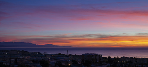 dawn sea mediterraneansea sky colour night spain andalucia torremolinos bay