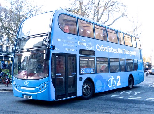 MF10 OXF ‘Oxford Bus Company’ No. 223 ‘Oxcity 2’ Scania N230UD / ‘ADL’ Enviro 400  on Dennis Basford’s railsroadsrunways.blogspot.co.uk’