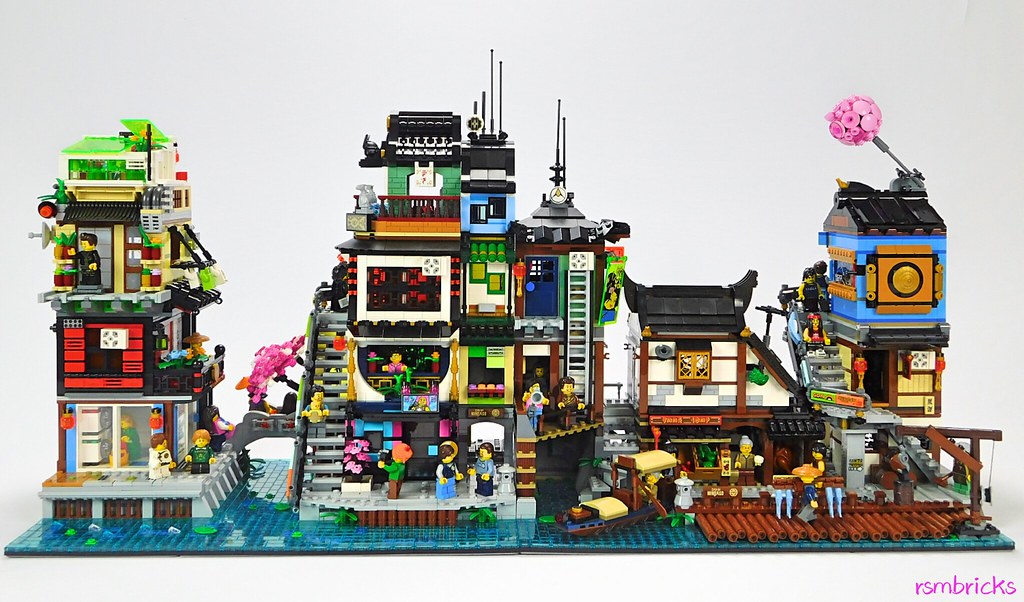 Ninjago City : The Suburbs    (An extension to Lego set 70657 Ninjago City Docks)