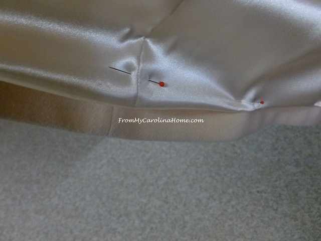 How to Re-line a Coat at FromMyCarolinaHome.com