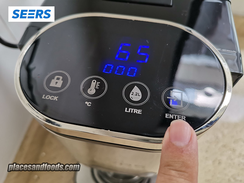 Seers 3 Seconds Instant Hot Water Dispenser temperature