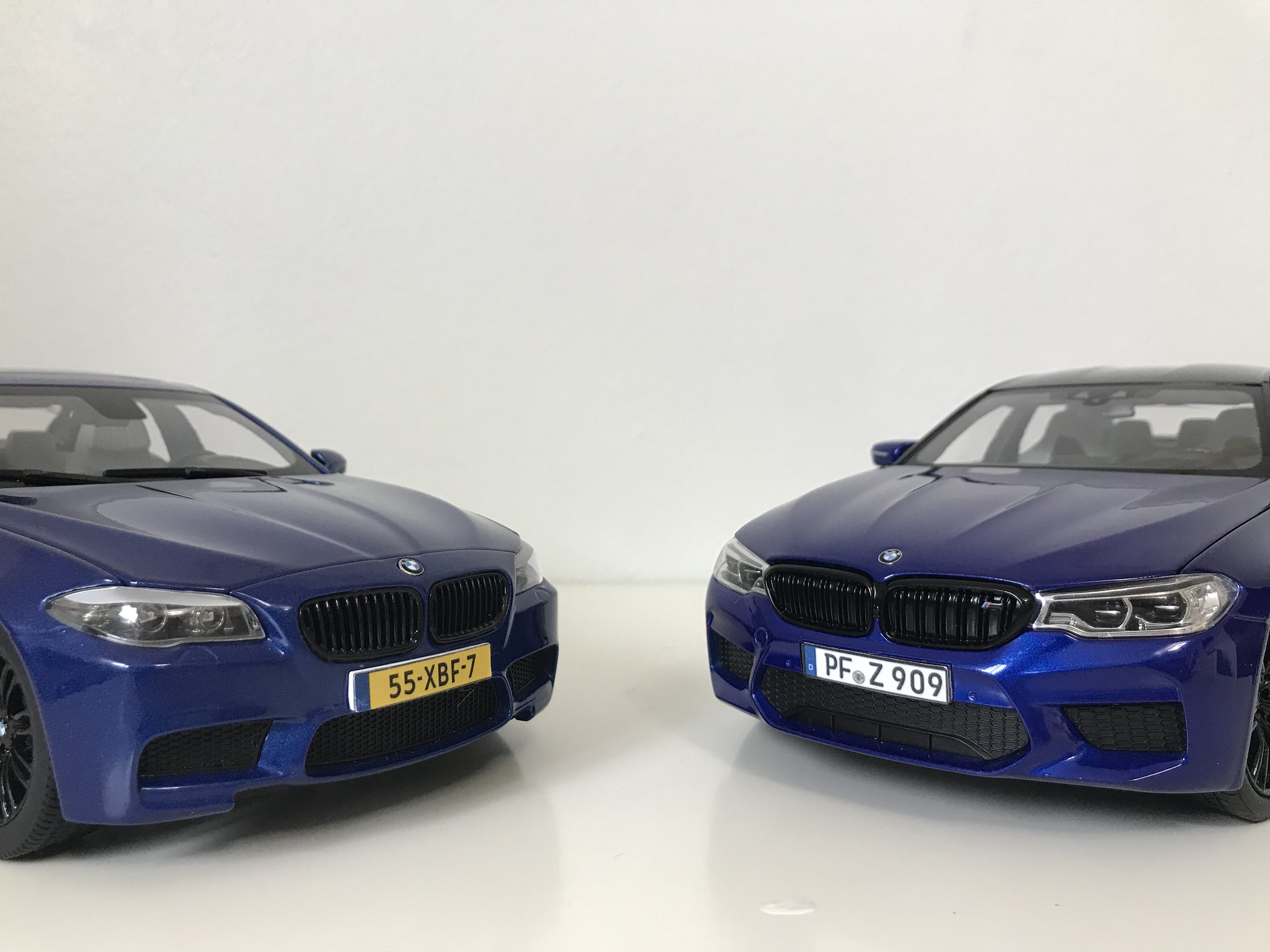 Blauer Klopper - BMW M5 F90 1:18 Norev in Marina Bay Blue