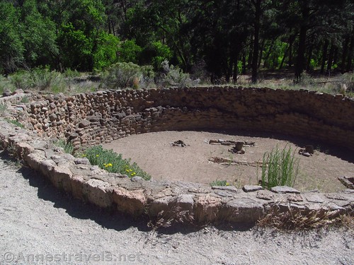A kiva in the pueblo near the trailhead for the Main Loop in Bandelier National Monument, New Mexico