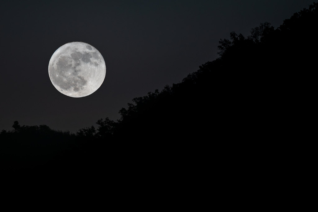 Full Moon Rise In The Algarve Serra