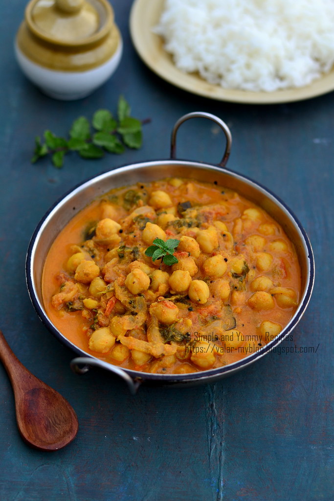 Simple and Yummy Recipes: Chickpea Curry , South Indian Style Channa ...