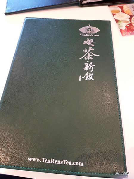 Ten Ren's Tea menu cover