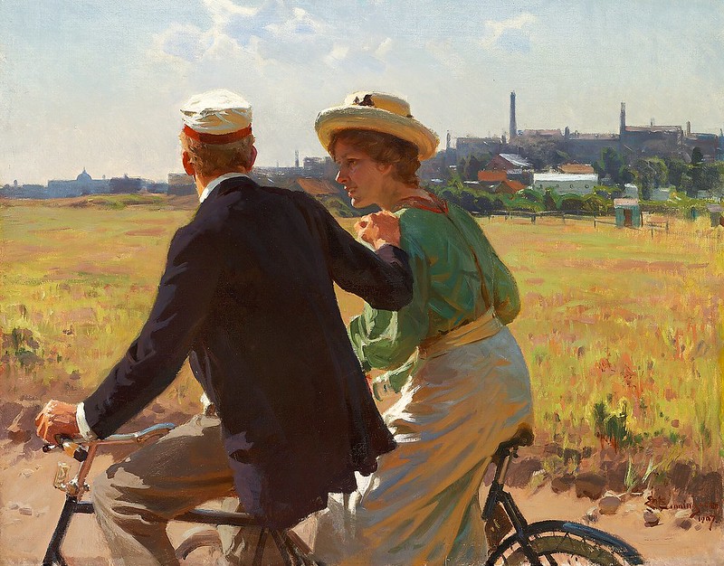 Erik Henningsen - The Morning Ride (at Copenhagen) (1907)