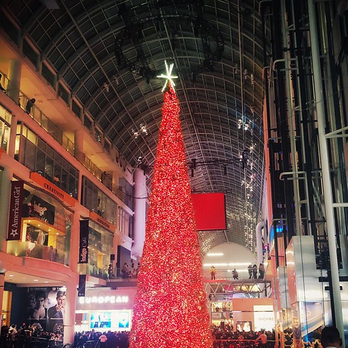 Christmas tree at Eaton Centre