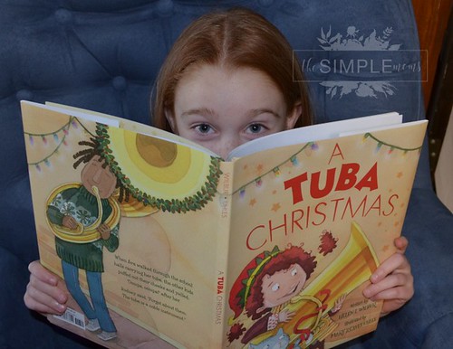 reading a tuba christmas from sleeping bear press on the simple moms