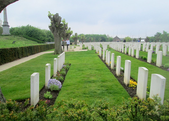 Graves at Essex Farm Cemetery, Ypres