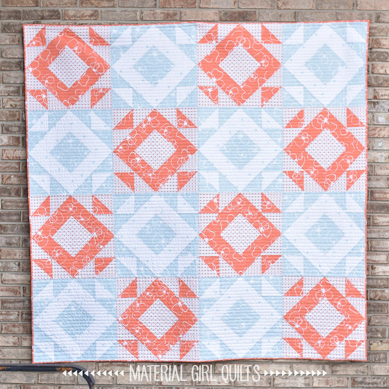 Mosaic quilt by Amanda Castor of Material Girl Quilts