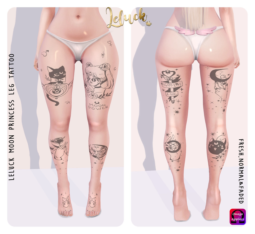 [LeLuck]Moon Princess Leg Tattoo