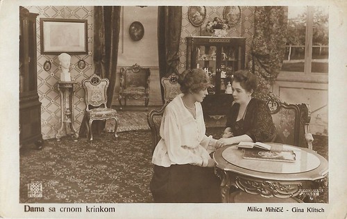 Dama sa crnom krinkom (1918)