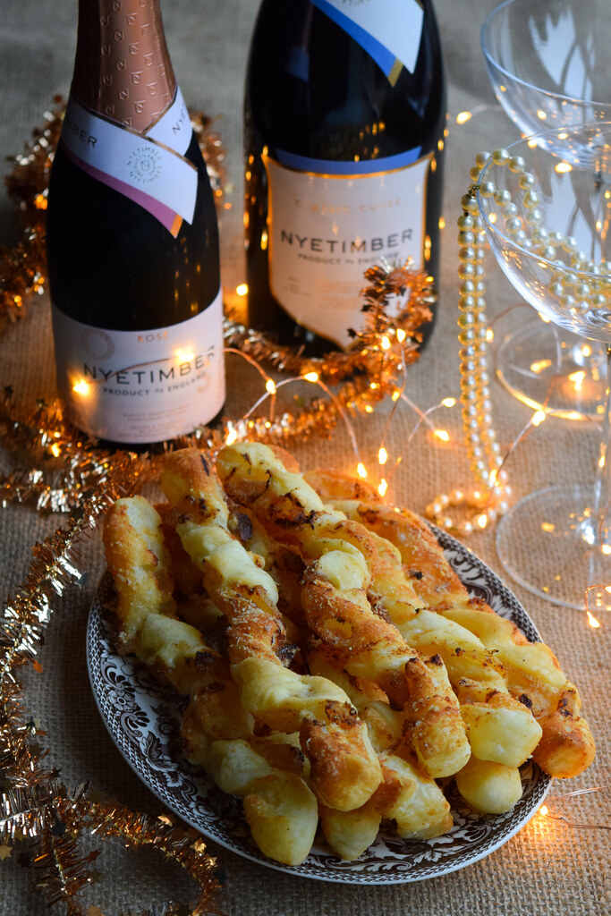 Crystallised Ginger Cheese Straws for New Years Eve