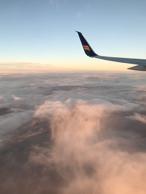 Flying over Iceland