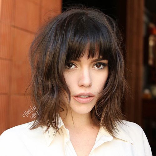 30+ Best Short Hairstyles with Bangs 2019 - Fashionre