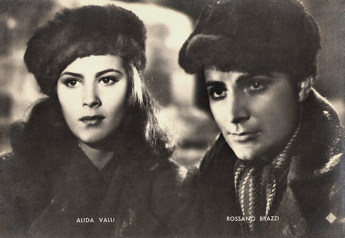 Alida Valli and Rossano Brazzi in Noi Vivi (1942)