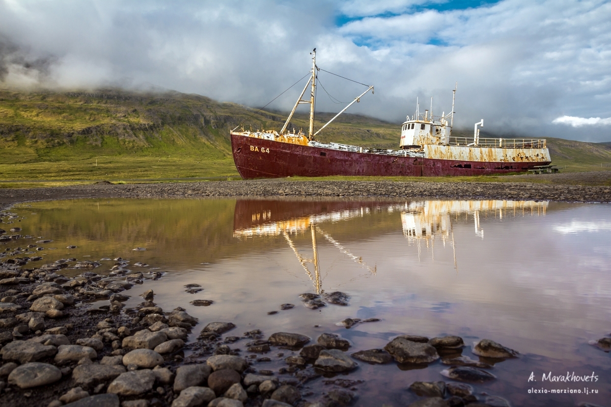 Gardar, BA64, Iceland, abandoned ship, заброшенное судно, Исландия