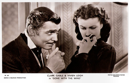 Vivien Leigh and Clark Gable in Gone with the wind (1939)