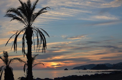 palmeras beach playa espigón atardecer sunset seascape landscape sky cielo costatropical clouds costa costagranada mar sea puestadesol d7100 fisedlens 35mm 35 mediterráneo mediterranean primelens