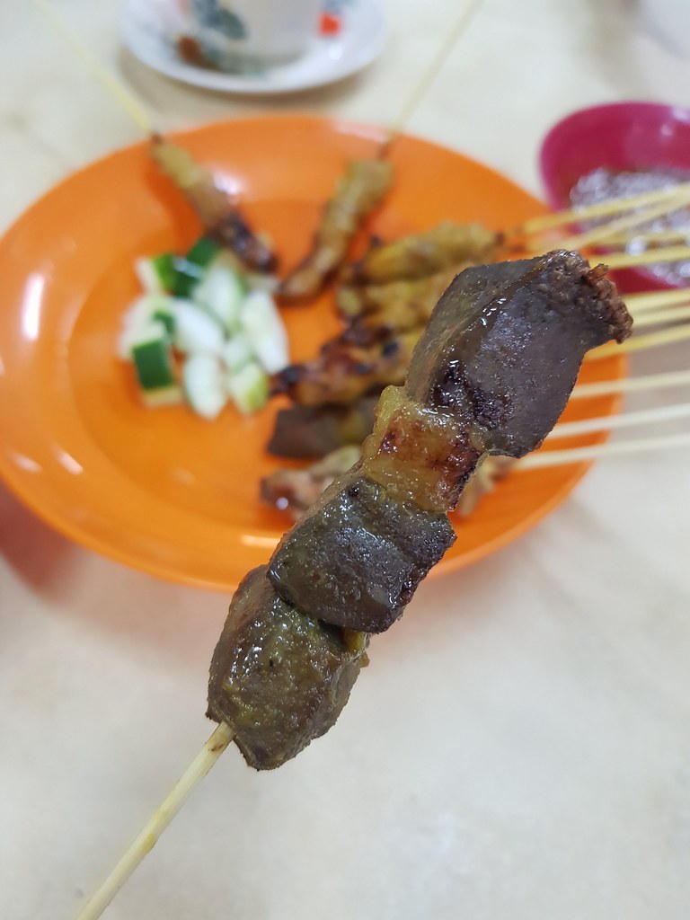 猪肝 Pork liver Satay rm$1/stick @ Thean Chun (天津茶室) Ipoh