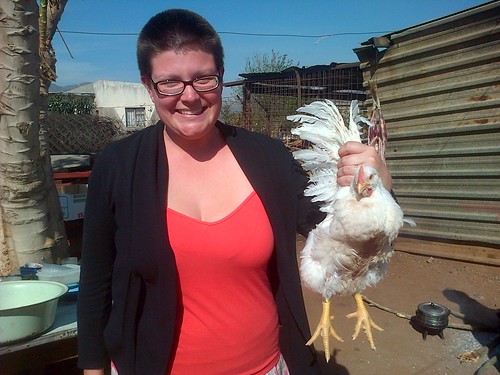 Me with a chicken I would later eat in South Africa during my time in the Peace Corps (2013). Catherine Cottam: #VolunteerAbroadBecause It Will Shape You