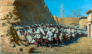 Russische Truppen erobern Chiwa, Wassili Wassiljewitsch Wereschtschagin, 1871