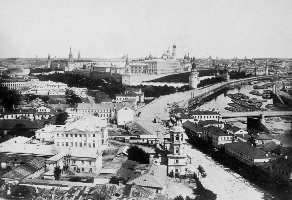 Вид с Храма Христа Спасителя. 1870-е
