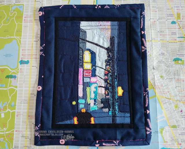 Times Square machine appliqué and embroidery