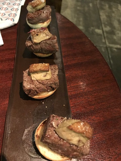 Las Flores, beef wagyu with foie gras