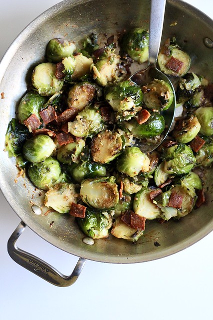 maple-syrup-and-mustard brussels sprouts