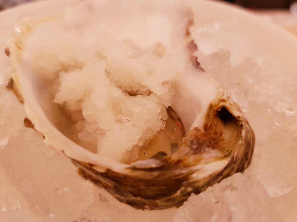 Omakase 3. 1st course Irish Oyster.. gramitar .. shaved ice @ Golden Shower by Chin Chin at Bishop St, Georgetown Penang