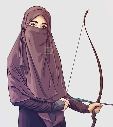 Gambar Kartun Muslimah Memanah Khazanah Islam