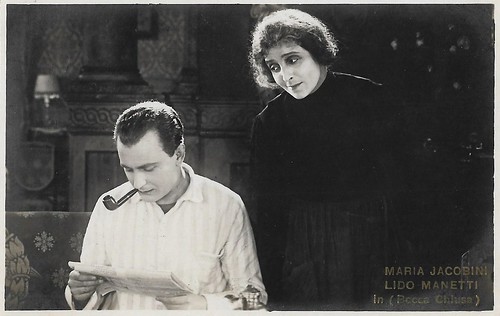 Maria Jacobini and Lido Manetti in La bocca chiusa (1925)