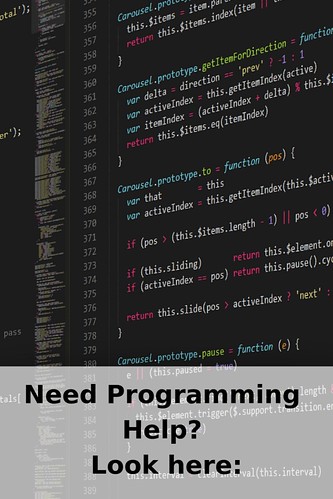  Need Programming Help? Look here: