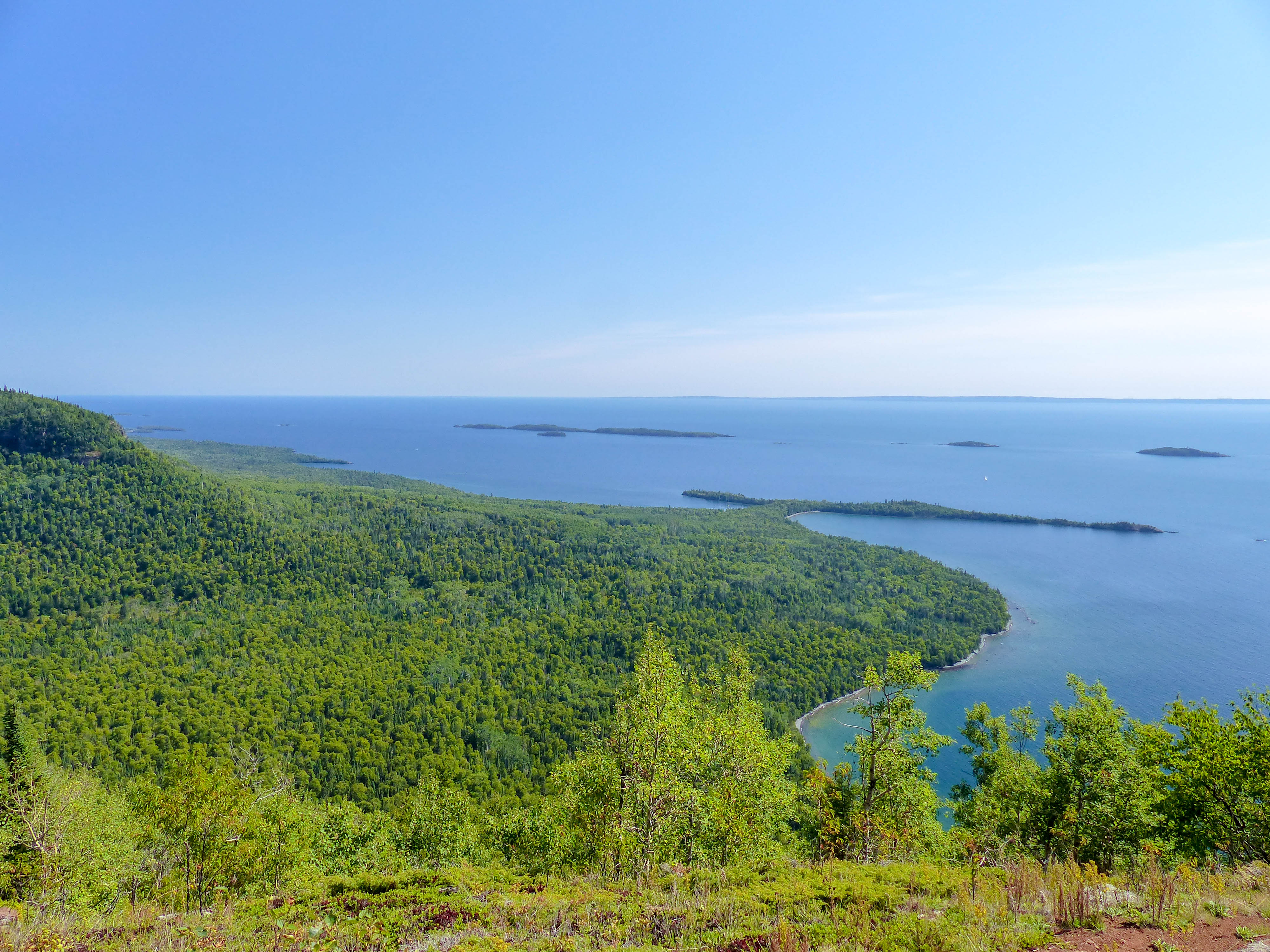 View to the south from the Sleeping Giant of Tee Harbour.