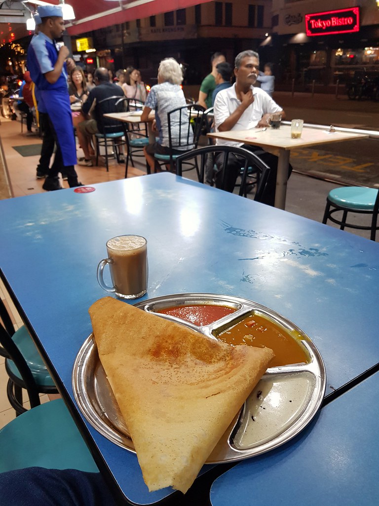 Thosai Mushroom Masala rm$4.30 & Teh Tarik rm$1.50 @ Restoran Jaya Penang Road, Georgetown Penang