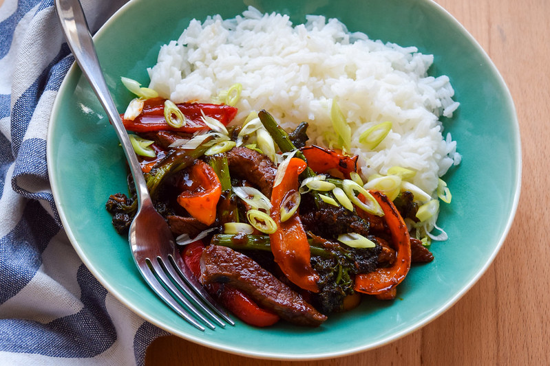 Korean Steak, Pepper & Broccoli Stir Fry
