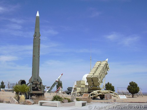 Exhibits at the White Sands Missile Range in New Mexico