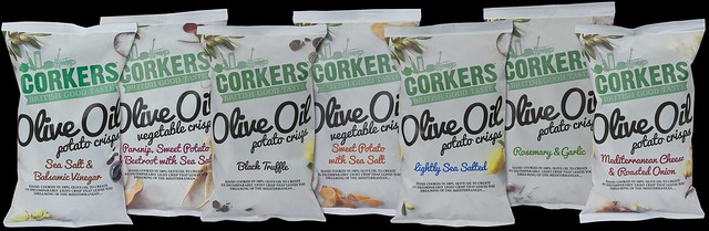 Win a Taster Box of Corkers Olive Oil Crisps Range