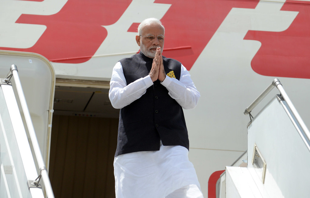 Arrival of Narendra Modi, Prime Minister of India