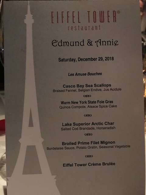 anniversary menu